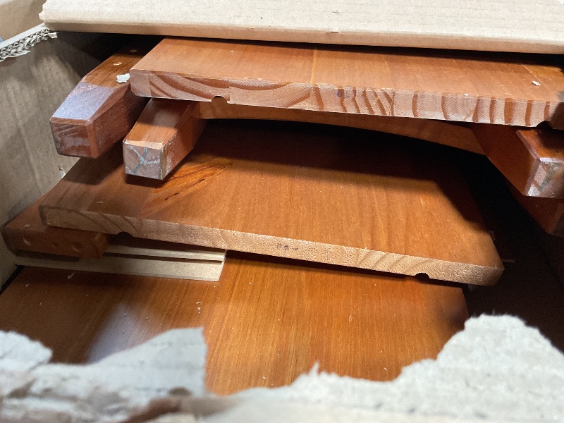 Photo 1 of **MISSING HARDWARE** Camaflexi r Style 6 Shelf Bookcase / Solid Wood / 72 inch Tall / Adjustable Shelving / Closed Back / Display Bookshelf for Living Room, Bedroom, Home and Office, Cherry