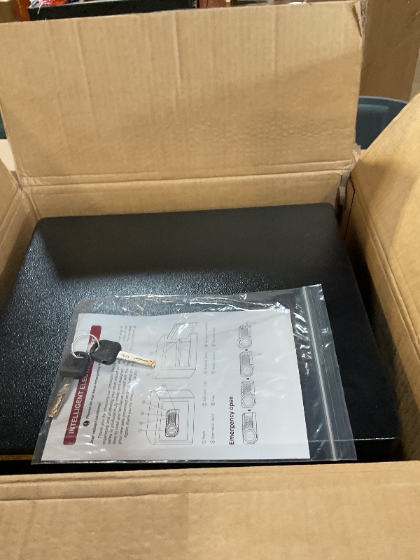 Photo 1 of 1.8 Cuft Small Fireproof Safe for Home Use, Safe Box Fireproof Waterproof with Programmable Keypad, Spare Keys and Removable Shelf, Digital Home Security Safety Box for Money Documents Medicines