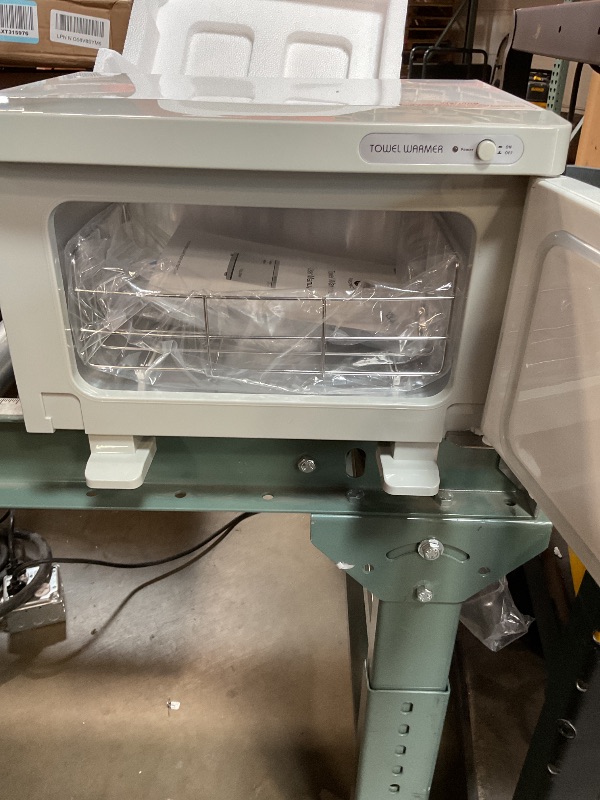 Photo 1 of ***UNTESTED/POSSIBLY FOR PARTS*** Pursonic Professional Towel Warmer with UV Sterilizer - 8L Premium Towel Warmer 360 Heating with Separate Water Tank - Aluminum Interior for Bathroom, Spa, Salon & Home (White)