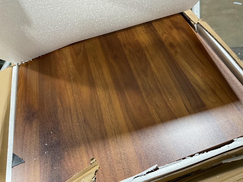 Photo 1 of 2-Tier Washer Dryer Countertop with 3" H Raised Edge, 54" W x 27.5" D Laundry Countertop Cover with Non-Slip Pad, Washer and Dryer Topper for All Front-loaded, Easy to Install(Walnut)