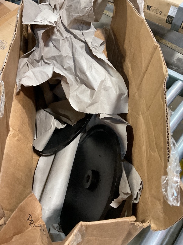 Photo 1 of **PARTIAL SET/MISSING PARTS**Mutualsign Parking Sign Post 48" Heavy Duty Cast Iron Parking Signs Stand, Movable Sign Stand for Hanging Signs, Black (2 Packs, 15pounds)