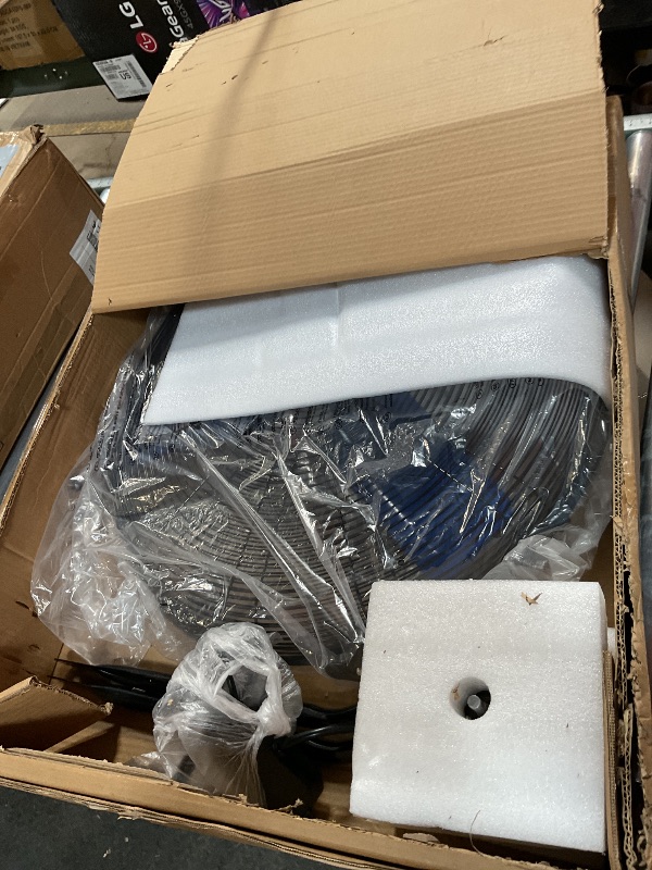 Photo 1 of 24 Inch Industrial Fan Heavy Duty, 8500 CFM High Velocity Floor Fan Misting 3 Speeds, Metal Construction and Aluminum Blades, 360° Tilt Metal Fan Cooling Outdoor Patio Garage Warehouse Shop Factory