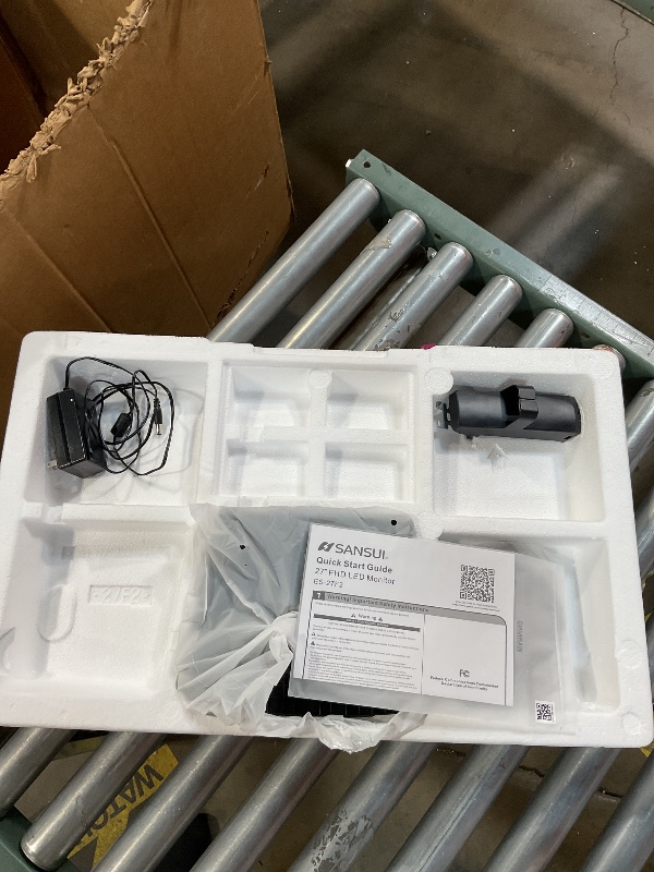 Photo 1 of *FOR PARTS ONLY* SANSUI 27 Inch Computer Monitor 120Hz, FHD 1080P Monitor, HDMI DP Ports FreeSync, HDR 110% sRGB, Tilt Adjustable Frameless VESA Compatible for Office and Home (ES-27F2, HDMI Cable Included)