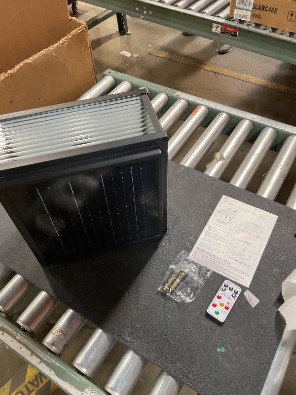 Photo 1 of ***FOR PARTS ONLY SOLAR PANEL MAY BE DAMAGED & NON-FUCNTIONAL** SHOLYARD Large Columns and Pillars Solar Post Lights Outdoor, Outdoor Post Lights Hard Wired Waterproof for Garden Yard, Modern Solar Lamp for Outdoor Column Pedestal