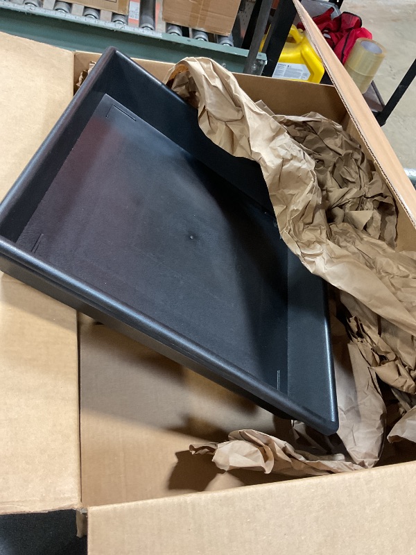 Photo 1 of 1 Pack NIMYAU Square Plant Saucer 18 Inch 10 14 16 18 20 Extra Large Plant Trays for Pots Heavy Duty Plastic Plant Saucers for Indoors Outdoors, Flower Pot No Holes Plant Drip Trays