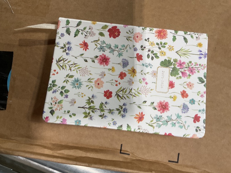 Photo 1 of 2025-2026 Eccolo 18 Month Bound Planner, Monthly & Weekly Pages (5.25 x 7.75" - July 2025 to Dec 2026 - Watercolor Flowers)