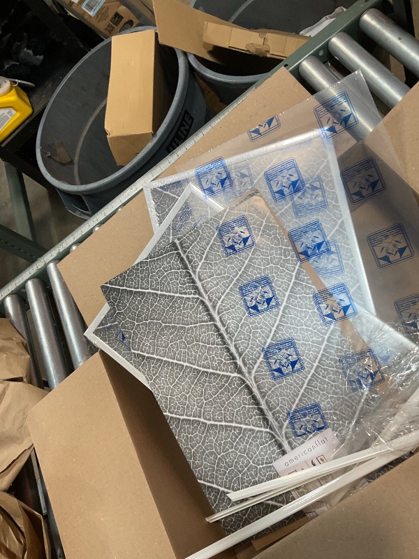 Photo 1 of * ONE FRAME NEEDS TO BE REATTACHED *  12x18 Poster Frame with Polished Front Cover - Set of 3 - Slide-In Photo Frame with Buildable Molding - Fusion Collection - Picture Frames for Wall Display - White