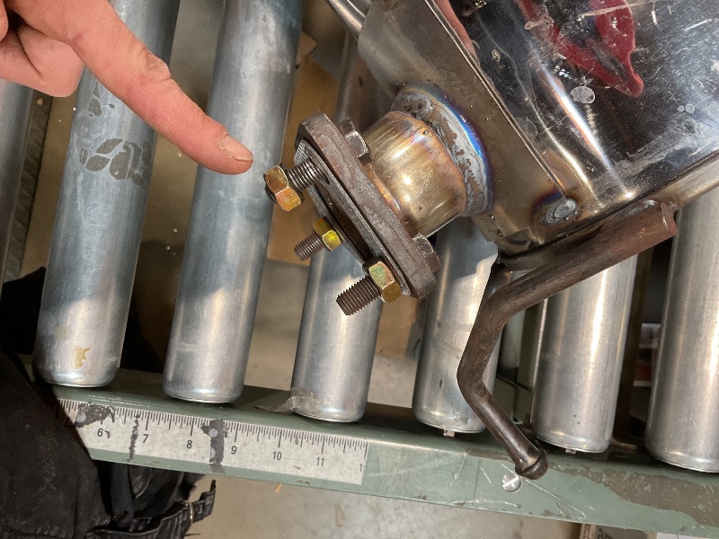 Photo 1 of * ISSUE ATTACHING NUT TO ONE BOLT, SEE IMAGE FOR REFERENCE * Rear Exhaust Muffler Compatible With 2014-2018 Mitsubishi Outlander 2.4L Exhaust Muffler