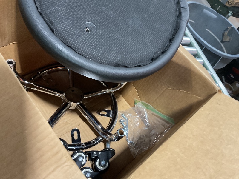 Photo 1 of * ONLY FOUR BOLTS INCLUDED * FLOLXNB Low Height Rolling Stool,Low Stool Chair with Back,Low Roller Seat Stool Chair,Rolling Stool for Home Office Garage Shop,M