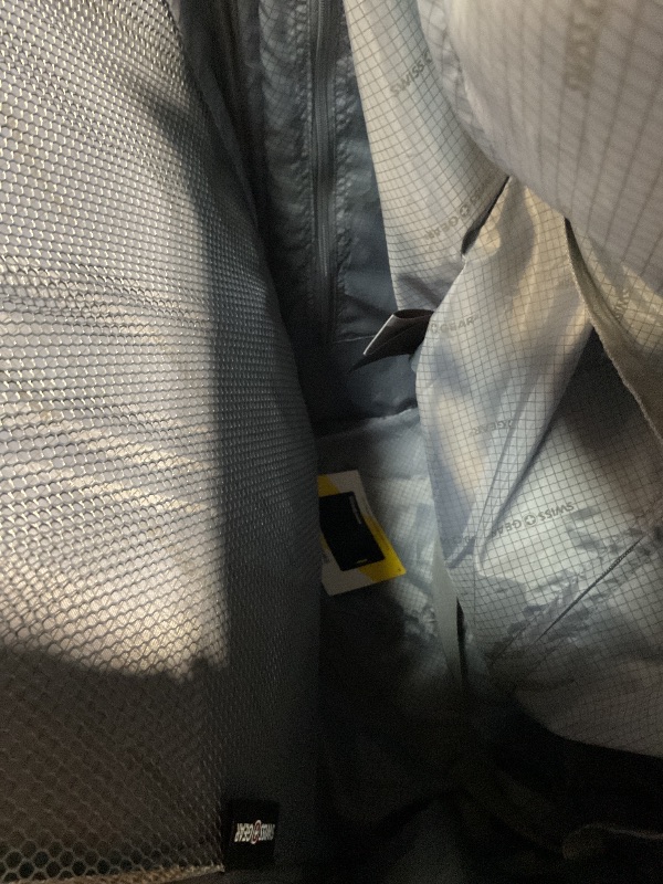 Photo 1 of * ATTEMPTING TO OPEN HANDLE, UNSURE IF WORKING * SwissGear 4010 Softside Luggage with Spinner Wheels, Black, Checked-Large 27-Inch