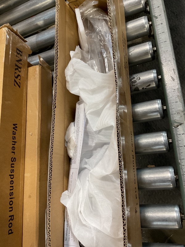 Photo 1 of 28W Chrome Linear Ceiling Light Modern LED Ceiling Light Fixture 6000K Aluminum 39.37Inch Long Ceiling Lamp for Hallway, Kitchen, Bedroom, Dining Room