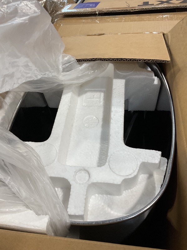 Photo 1 of **EXACT SIZE UNKNOWN ** BestOffice | 10 Gallon Trash Can with Lid | Automatic Touchless Garbage Can | Odor Control | Modern Oval Design | Easy to Clean | Stainless Steel | Fits Any Kitchen, Bathroom, Office or Home