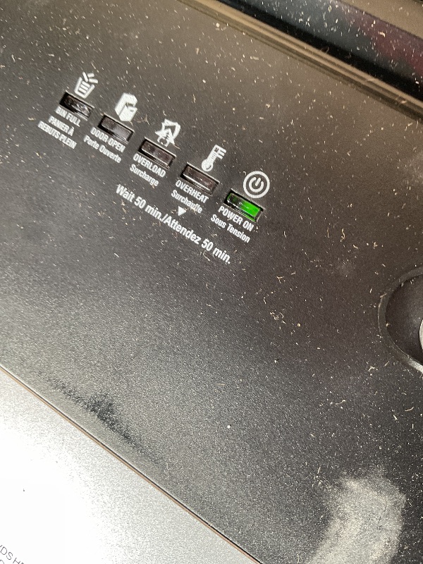 Photo 1 of * TURNS ON, UNSURE IF OPERATIONAL * Amazon Basics 24 Sheet Cross Cut Paper, CD and Credit Card Home Office Shredder with Pullout Basket, Black