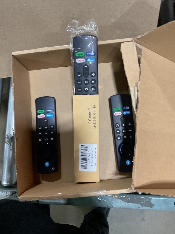 Photo 1 of * THIS IS 3 REMOTES * Replacement Voice Remote Control Compatible with Fire Smart TV Stick(2nd Gen/3rd Gen/Lite/4K Max/Cube), TV Stick 4K(1st/2nd Gen), Smart TVs 3rd Gen, for Insignia-Pioneer, N0t for Samsung-TVs