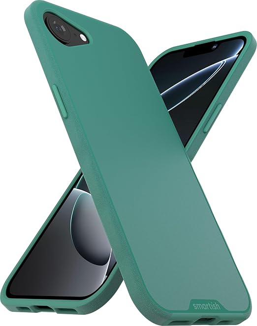 Photo 1 of ***PHOTO FOR STYLE REFERENCE (NOT EXACT) **** Smartish® iPhone 16 MagSafe Case - Gripmunk Magnetic Slim Case [Lightweight + Protective] Thin Grip Cover with Microfiber Lining for Apple iPhone 16 - Mint Green Jaded