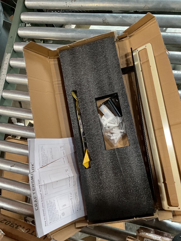 Photo 1 of 1pc Floating Shelf Hardware Heavy Duty Hidden Shelf Brackets Support,Wall Mounting Invisible Floating Shelves Bracket with Jig (22" x 6" x 1.5" with Tools)