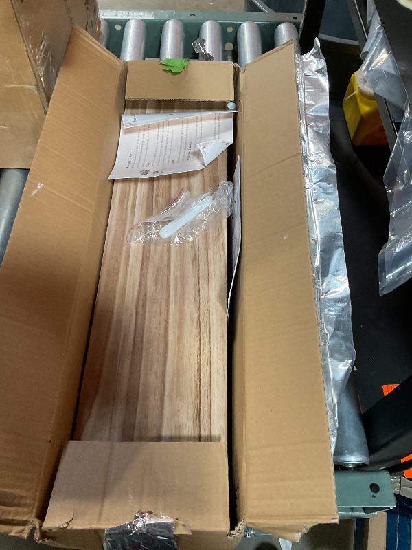 Photo 1 of ***PARTIAL SET ONLY 2/ MISSING ASSEMBLY HARDWARE (SHELF HAVE ALSO BEEN PRE SANDED) *** GXYAWPJ 24 Inch Floating Shelves for Wall Rustic Light Wood Wall Shelves for Bedroom Set of 4