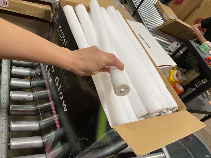 Photo 1 of 102 PCS Giant 18 Inch Foam Glow Sticks, Bulk Glow Sticks with 3 Modes Colorful Flashing, Led Foam Glow Sticks for Kids Birthday Wedding Dance Floor Props Halloween Christmas New Year Party Favors