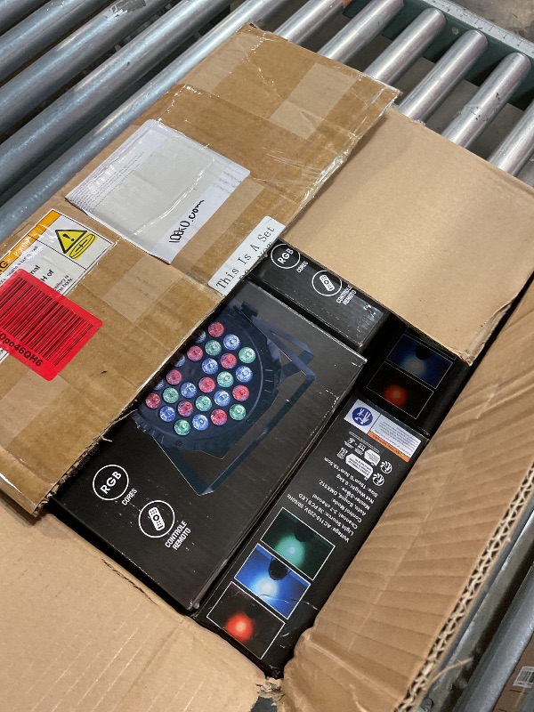 Photo 1 of 12 Packs 36 LED Stage Lights RGB LED Par Lights 7 Channels DJ Uplights for Events with Sound Activated Remote Control & DMX Uplighting for Events Party Club Wedding Christmas Holiday Disco