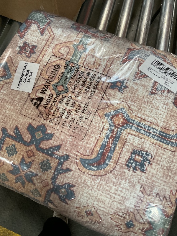 Photo 1 of * PICTURE FOR REFERENCE ONLY*LUMI 8x12 Washable Area Rug for Living Room, Ultra Soft Traditional Vintage Red Rugs Non Slip with Rubber Backing, Low Profile, High Traffic, Stain Resistant Carpets, Ideal for Bedroom, Dining Room