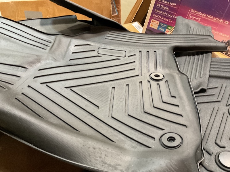 Photo 1 of ****MISSING BACK MATS **** All Weather Car Floor Mats Cargo Liner with Backrest Mat for 2021-2025 Jeep Grand Cherokee L (Only 6-Seats w/o Center Console), TPE Rubber Liners Full Set for Jeep Grand Cherokee Accessories