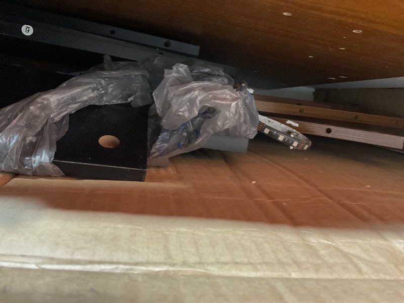 Photo 1 of **PARTS ONLY** knoworld LED Coffee Tables for Living Room, Farmhouse Wood Coffee Table, 33.5" Square Coffee Table with Storage, Large Vintage Brown Center Table, Living Room Tables Cocktail Table (Vintage Brown)