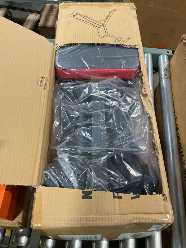 Photo 1 of ***SEAT MATERIAL HAS RIPS & TEARS*** NICEPEOPLE Basic Weight Bench for Home Gym, 8 Backrests Adjustable Bench with 660LBS Weight Capacity for Chest Shoulders Arms Muscles, Foldable and Compact for Small Space Apartment Room