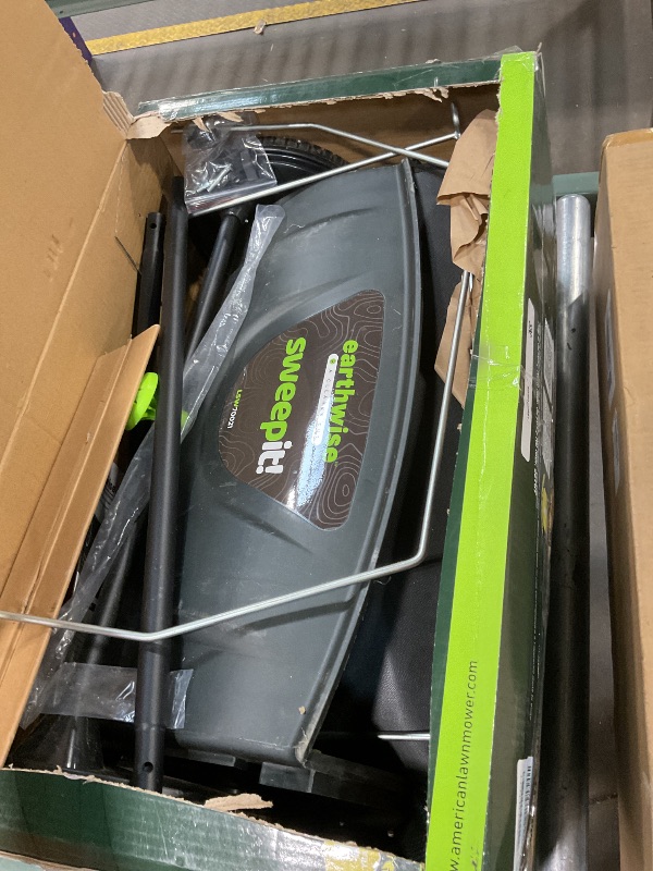 Photo 1 of ***FOR PARTS ONLY/NON-FUNCTIONAL (HAS DAMAGES) *** Earthwise LSW70021 21-Inch Width Leaf and Grass Push Lawn Sweeper