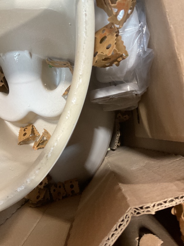 Photo 1 of **SELLING FOR PARTS AS PARTIAL SET. CRACKED LIP ON BACK. MISSING TANK**American Standard 2403128.020 Cadet 3 One Piece Compact Toilet, Left Hand Trip Lever, White