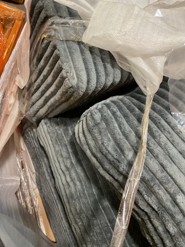 Photo 1 of **DIRT FROM TRANSPORT **NLDD Convertible Sofa Bed, Pull Out Boneless Couch Loveseat Floor Sofa Bed with Pillows, 2-Seater Folding Sofa Loveseat Boneless Couch for Living Room, Bedroom, Apartment, Office (Grey)