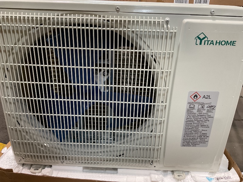 Photo 1 of ****PARTIAL SET****YITAHOME 18000 BTU Mini Split Air Conditioner Heat Pump System, Wifi Enabled 19 SEER2 208-230V Inverter Ductless AC Cool Up to 1250 Sq. Ft, Compatible with Alexa, Complete Installation Kit, White