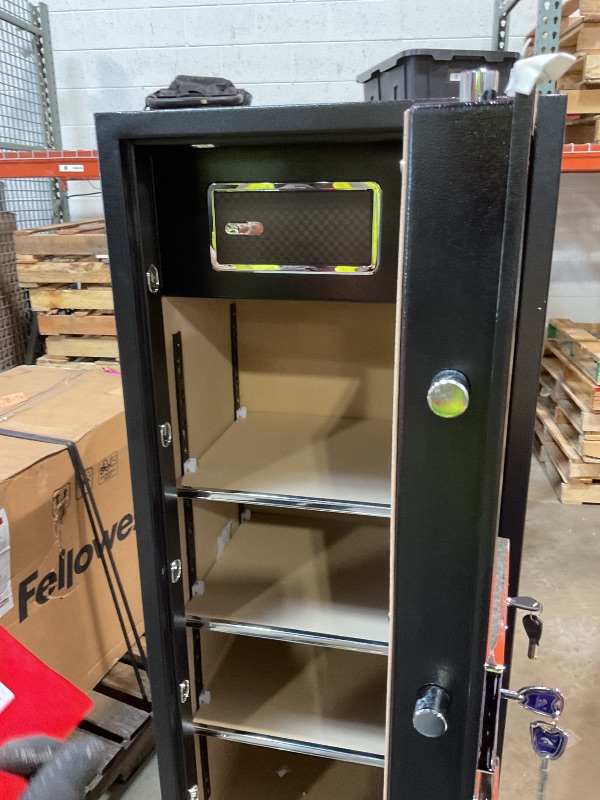 Photo 1 of ?US STOCK?TIGERKING 17.6 Cubic Feet Extra Large Heavy Duty Safe Box, Home Safe with Double Safety Key Lock and Separate Lock Box, Digital safe with 3 Removable Shelf for Home Hotel Office,235lbs