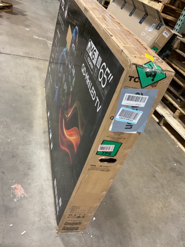 Photo 1 of **TV ONLY. NO ACCESSORIES. NO REMOTE. NO POWER CORD. NO LEGS**TCL 65-Inch Class QM6K Series QD-Mini LED 4K UHD Google Smart TV Best Value Mini-LED TV - QLED, 144hz, 288hz Gaming Rate, High Contrast Screen, Onkyo Audio, Dolby Atmos (65QM6K, 2025 Model)
