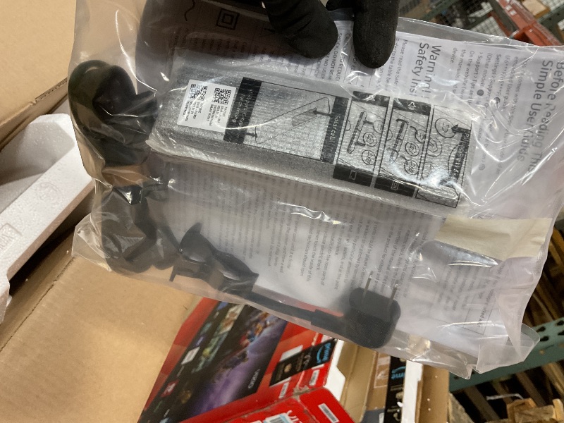 Photo 1 of **SELLING FOR PARTS. MAJOR DAMAGE TO SCREEN**Samsung 65-Inch Class QLED Q7F Series Samsung Vision AI Smart TV (2025 Model, 65Q7F) Quantum HDR, Object Tracking Sound Lite, Q4 AI Gen1 Processor, 4K upscaling, Gaming Hub, Alexa Built-in