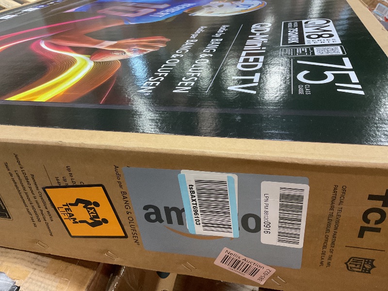 Photo 1 of **SELLING FOR PARTS**TCL 75-Inch Class QM8K Series QD-Mini LED 4K UHD Google Smart TV Next Generation Mini-LED TV - QLED, 144hz, 288hz VRR, No Bezel Design, Unrivaled Picture Quality, Ai Processing (75QM8K, 2025 Model)