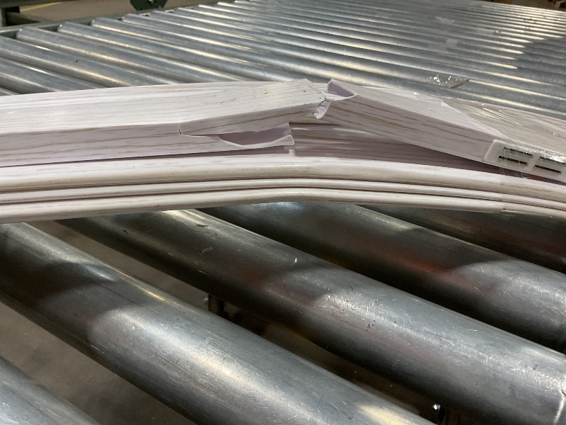 Photo 1 of **SELLING FOR PARTS. MAJOR DAMAGE. ONE PIECE BROKEN IN HALF. ** LTL Home Products Via 36 by 80 Inch Vinyl Panel Single Folding Accordion Door with Flexible Hinges for Home and Office Interiors, White Mist