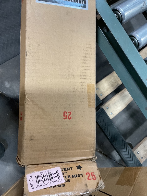 Photo 1 of **SELLING FOR PARTS. MAJOR DAMAGE. ONE PIECE BROKEN IN HALF. ** LTL Home Products Via 36 by 80 Inch Vinyl Panel Single Folding Accordion Door with Flexible Hinges for Home and Office Interiors, White Mist