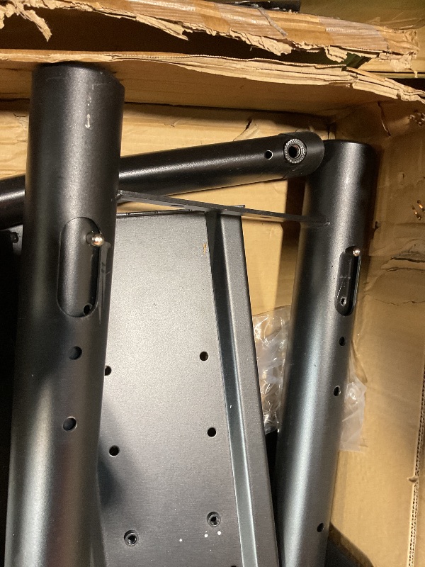 Photo 1 of **MINOR USE WEAR**Perlegear Rolling TV Stand, Portable TV Stand on Wheels for 55-90 Inch Screens up to 200 lbs, Adjustable Mobile TV Cart with AV Shelf & Camera Shelf, Outdoor Tv Stand Max VESA 800x500mm, PGTVMC07