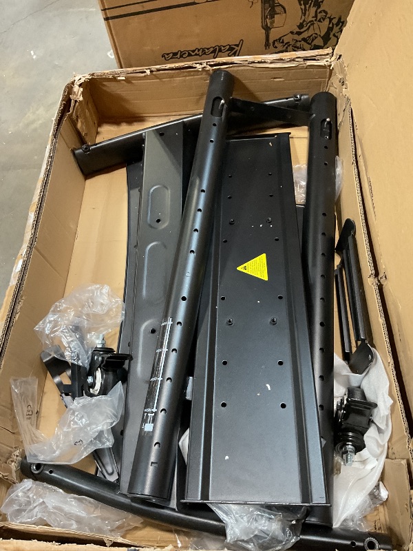 Photo 1 of **MINOR USE WEAR**Perlegear Rolling TV Stand, Portable TV Stand on Wheels for 55-90 Inch Screens up to 200 lbs, Adjustable Mobile TV Cart with AV Shelf & Camera Shelf, Outdoor Tv Stand Max VESA 800x500mm, PGTVMC07