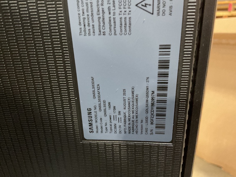 Photo 1 of SAMSUNG 55-Inch Class QLED 4K LS03D The Frame Series Quantum HDR Smart TV w/Dolby Atmos, Art Mode, Anti-Reflection, Customizable Frame, Slim Fit Wall Mount with Alexa Built-in (QN55LS03D, 2024 Model)