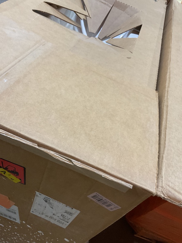 Photo 1 of **DIRTY BOX**Spring Mill Cabinets Lonsdale 48-Inch Single-Sink Bathroom Vanity with White Top, Soft-Close Cabinet, 6 Drawers, 48.5" W x 18.75" D, Gray