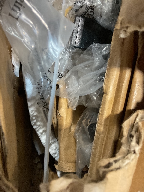 Photo 1 of **MISSING BED LEG SUPPORTS/MINOR DAMAGE TO CORNER** Rolanstar Bed Frame King Size with Charging Station and LED Lights, Upholstered Headboard with Storage Shelves, Heavy Duty Metal Slats, No Box Spring Need, Noise Free, Easy Assembly, Dark Grey