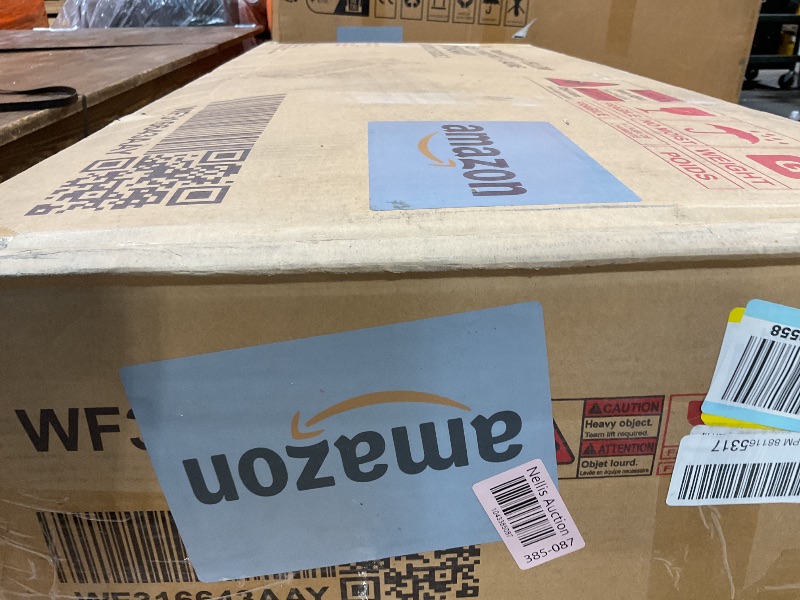 Photo 1 of **SELLING FOR PARTS AS PARTIAL SET. ONE BOX OF TWO**ACQCA Twin Size Race Car Bed for Kids, PU Car-Shaped Bedframe with Wheels and Side Rails for Boys,Girls, Wood Slat Support, No Box Spring Needed,Yellow