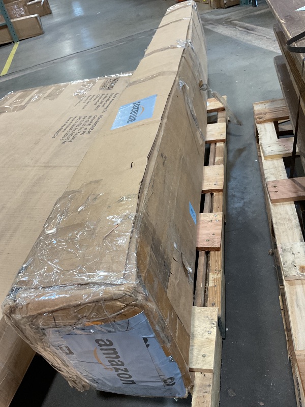 Photo 1 of **DARKER COLOR THAN PICTURE**SMARTSTANDARD 60in x 96in Sliding Barn Door with 10ft Barn Door Hardware Kit Included, Unfinished Solid Spruce Wood Door, Assembly Required, DIY, Stainable, Natural