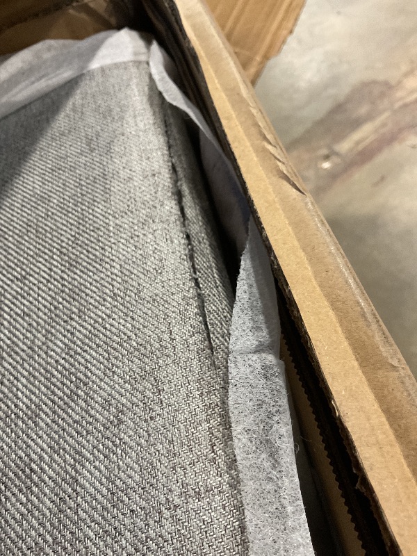 Photo 1 of **CUT ON THE CORNER**KEIKI Queen Size Linen Upholstery Daybed with 2 Drawers, Modern Tufted Corner Sofa Bed Frame with Solid Wooden Slats, Easy Assembly, No Box Spring Required, for Living Room, Bedroom, Grey