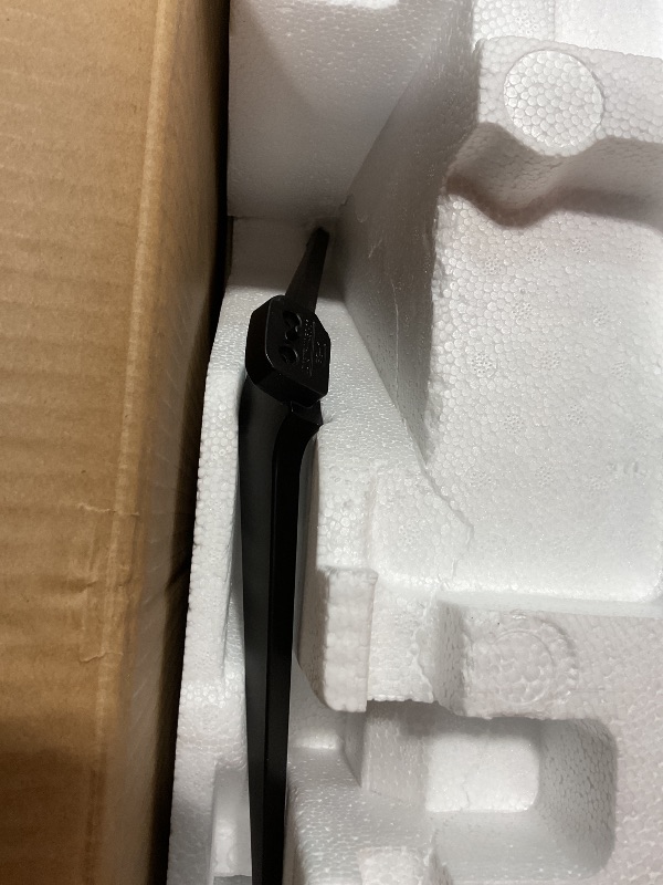 Photo 1 of **SELLING FOR PARTS. MAJOR DAMAGE TO SCREEN. MISSING REMOTE AND POWER CORD** Roku Smart TV – 75-Inch Plus Series 4K QLED RokuTV with Roku Voice Remote Pro