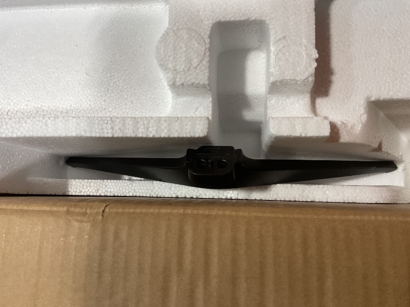 Photo 1 of **SELLING FOR PARTS. MAJOR DAMAGE TO SCREEN. MISSING REMOTE AND POWER CORD** Roku Smart TV – 75-Inch Plus Series 4K QLED RokuTV with Roku Voice Remote Pro