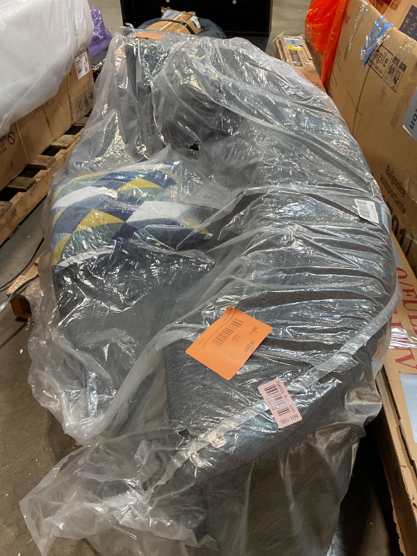 Photo 1 of **DIRTY FROM TRANSPORT **Nigoone Modern Folding Sofa Bed Couch Memory Foam with 2 Pillows Sleeper Sofa futon Couch for Bedroom Living Room Guests, Washable Set, Stylish Oval 76''L × 41.5''D × 10''H,Dark Gray