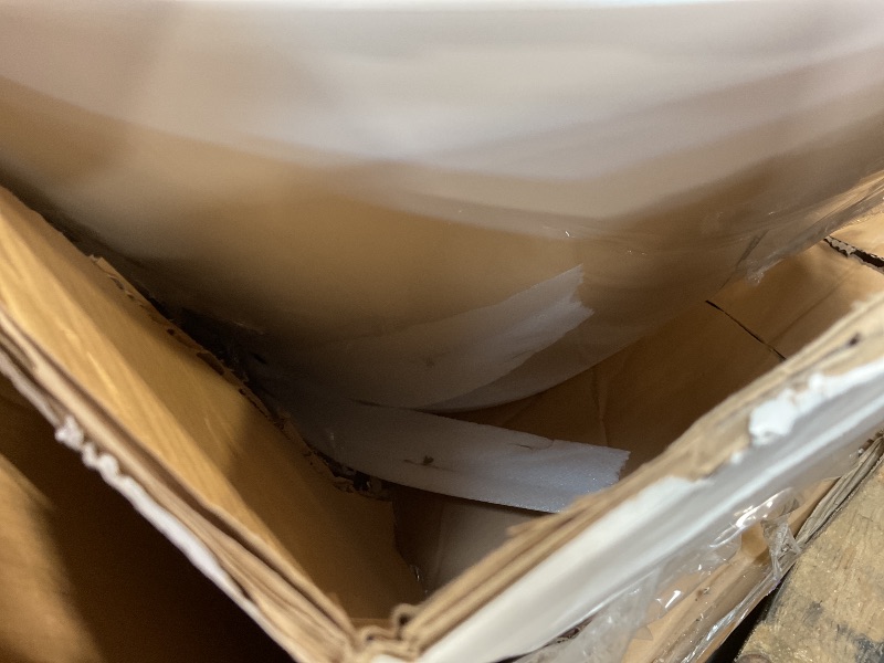 Photo 1 of **DIRT**WOODBRIDGE 71" Acrylic Freestanding Bathtub Contemporary Soaking White Tub with Chrome Overflow and Drain,B1701-C