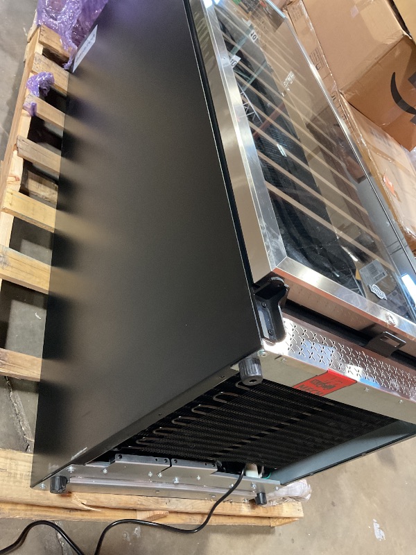 Photo 1 of **DOOR HINGES ARE LOOSE/HALF BROKEN. DIRT AND SCRATCHES**Tylza 24 Inch Wine Fridge Dual Zone, 180 Bottle Wine Cooler Refrigerator With Stainless Steel and Professional Compressor, Fast Cooling Low Noise and No Fog Built-in or Freestanding